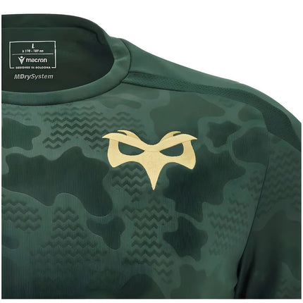 2024-2025 Ospreys Rugby LS Poly Training Shirt (Green) |Product - Training Shirts | Macron | Absolute Rugby