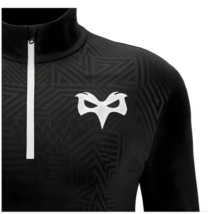 2024-2025 Ospreys Rugby Training 1/4 Zip Top (Black) |Product - Training Tops | Macron | Absolute Rugby