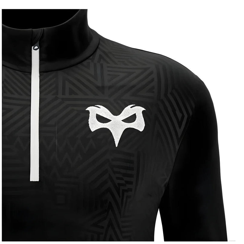 2024-2025 Ospreys Rugby Training 1/4 Zip Top (Black) |Product - Training Tops | Macron | Absolute Rugby