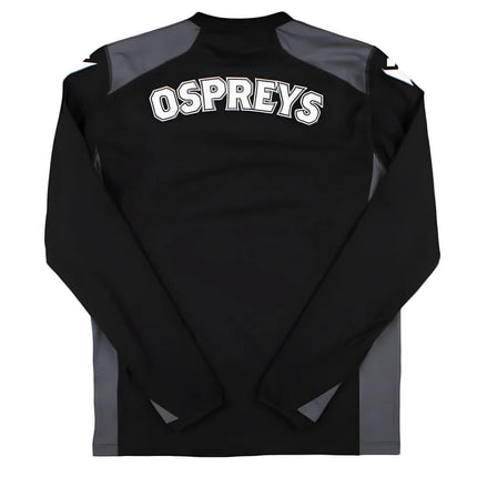 2024-2025 Ospreys Rugby Training Sweatshirt (Black) |Product - Sweat Tops | Macron | Absolute Rugby