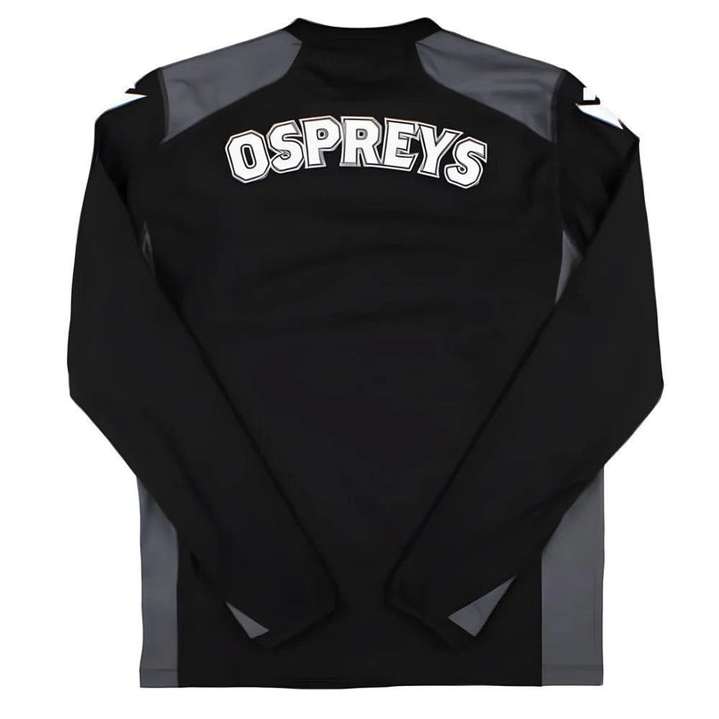 2024-2025 Ospreys Rugby Training Sweatshirt (Black) |Product - Sweat Tops | Macron | Absolute Rugby