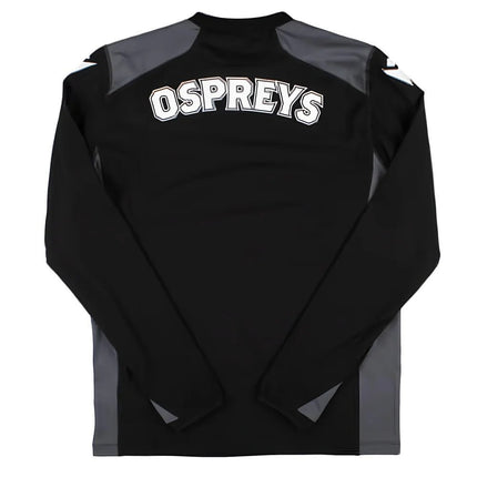 2024-2025 Ospreys Rugby Training Sweatshirt (Black) |Product - Sweat Tops | Macron | Absolute Rugby