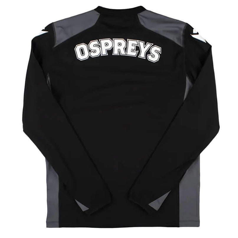 2024-2025 Ospreys Rugby Training Sweatshirt (Black) |Product - Sweat Tops | Macron | Absolute Rugby