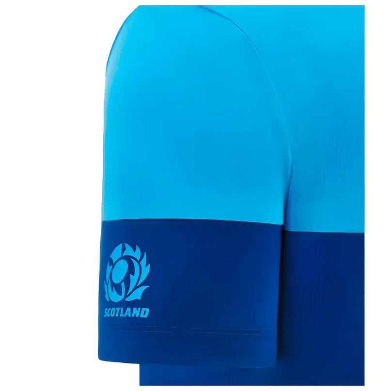 2024-2025 Scotland Rugby Leisure Cotton T-Shirt (Sky Blue) |Product - T-Shirt | Macron | Absolute Rugby