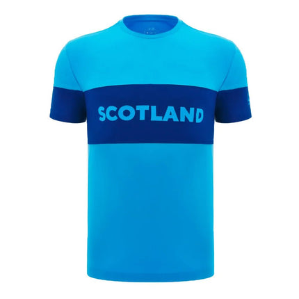 2024-2025 Scotland Rugby Leisure Cotton T-Shirt (Sky Blue) - Kids |Product - T-Shirt | Macron | Absolute Rugby