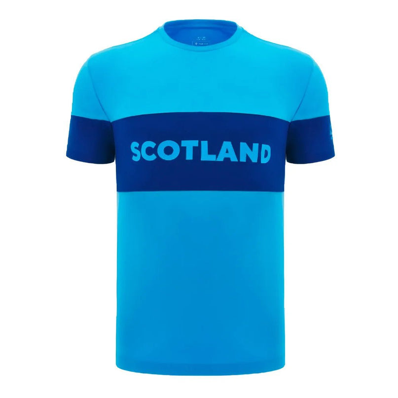 2024-2025 Scotland Rugby Leisure Cotton T-Shirt (Sky Blue) - Kids |Product - T-Shirt | Macron | Absolute Rugby