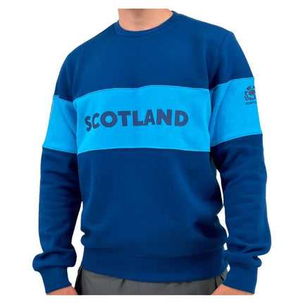 2024-2025 Scotland Rugby Leisure Sweatshirt (Navy) |Product - Sweat Tops | Macron | Absolute Rugby