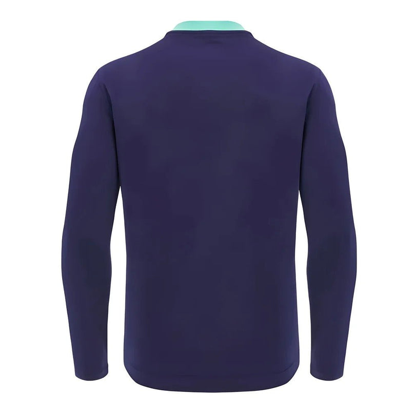 2024-2025 Scotland Rugby Travel LS Cotton Tee (Navy) |Product - T-Shirt | Macron | Absolute Rugby