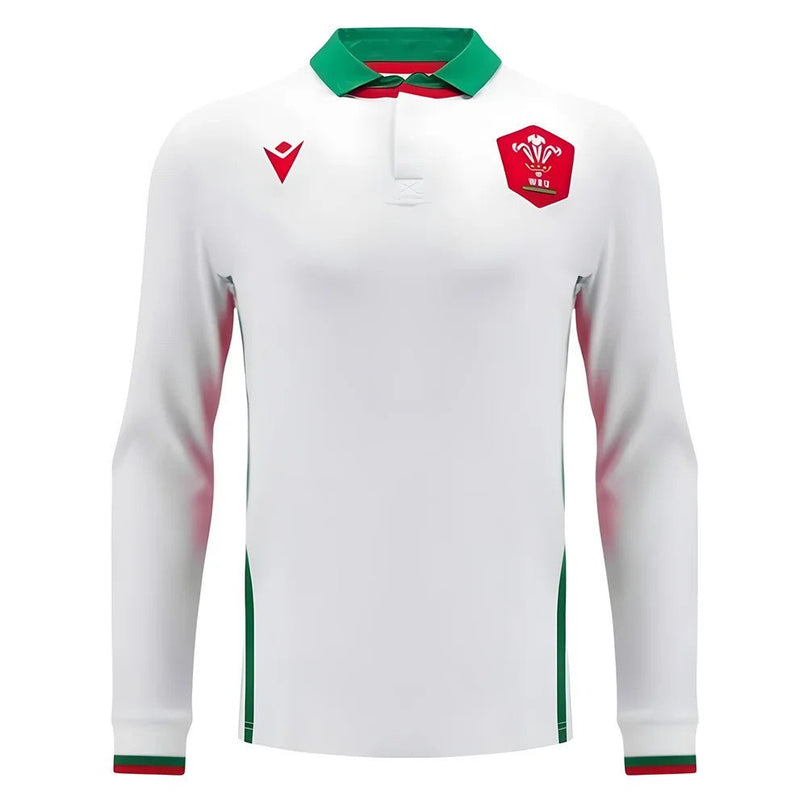 2024-2025 Wales Away Cotton LS Rugby Shirt |Product - Football Shirts | Macron | Absolute Rugby