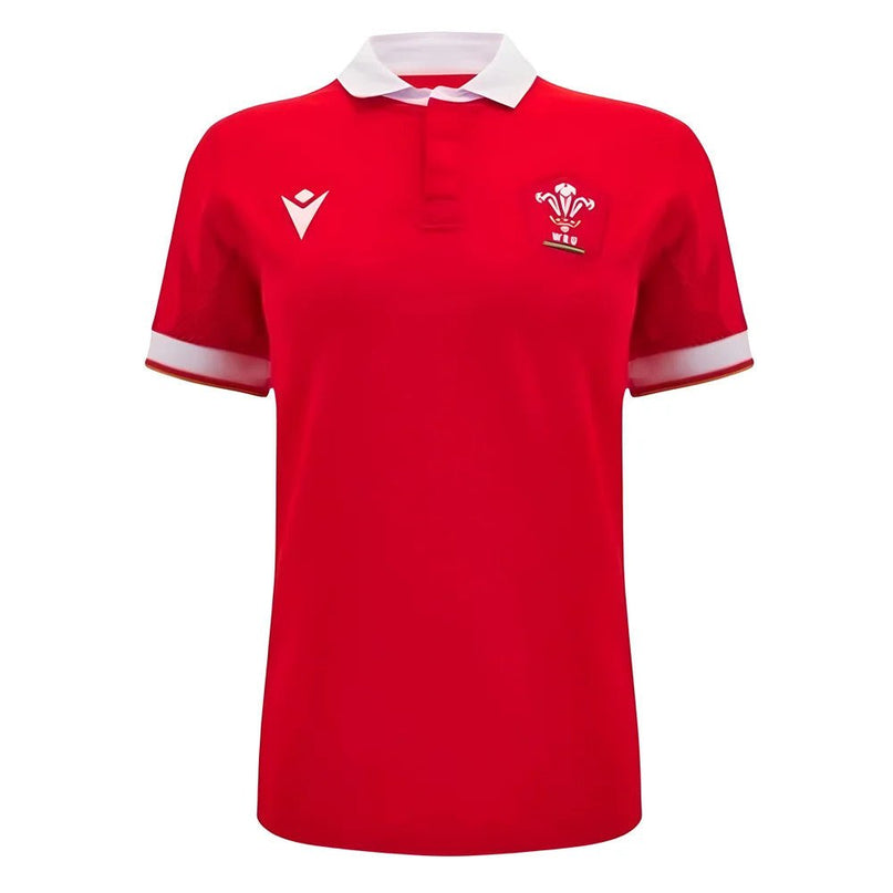 2024-2025 Wales Home Cotton Rugby Shirt (Womens) |Product - Football Shirts | Macron | Absolute Rugby