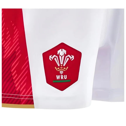 2024-2025 Wales Home Rugby Shorts (White) |Product - Shorts | Macron | Absolute Rugby