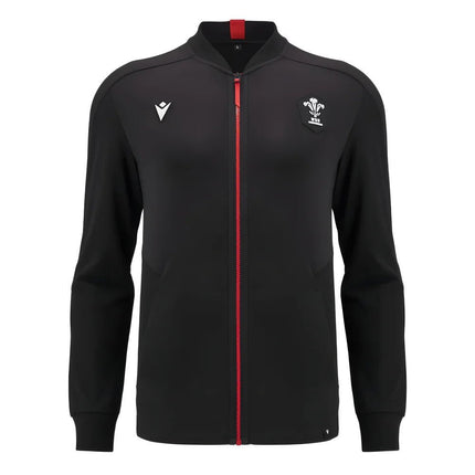 2024-2025 Wales Rugby Anthem Jacket (Black) |Product - Jackets | Macron | Absolute Rugby