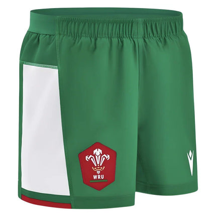 2024-2025 Wales Rugby Away Shorts (Green) |Product - Shorts | Macron | Absolute Rugby