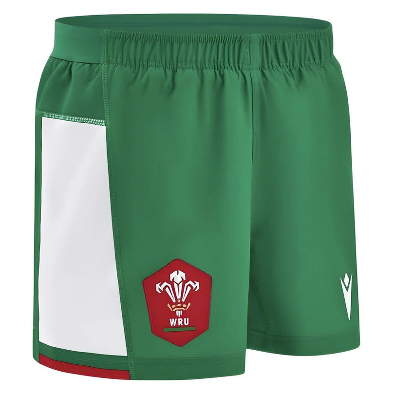 2024-2025 Wales Rugby Away Shorts (Green) |Product - Shorts | Macron | Absolute Rugby