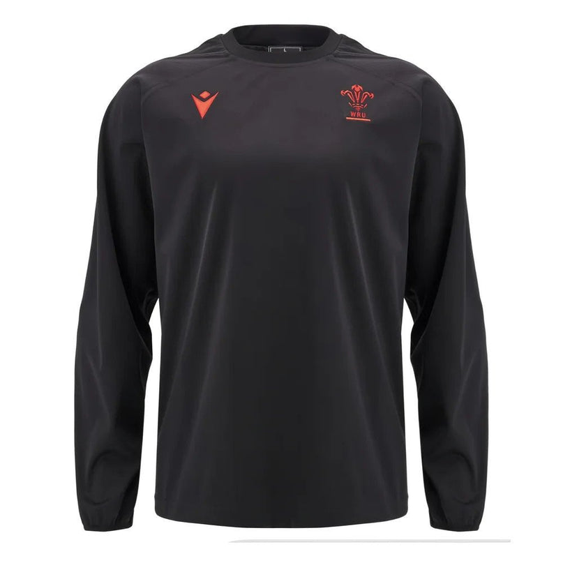 2024-2025 Wales Rugby Contact Training Top (Black) |Product - Training Tops | Macron | Absolute Rugby