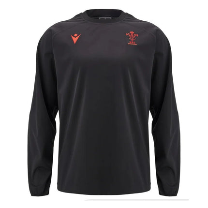2024-2025 Wales Rugby Contact Training Top (Black) |Product - Training Tops | Macron | Absolute Rugby