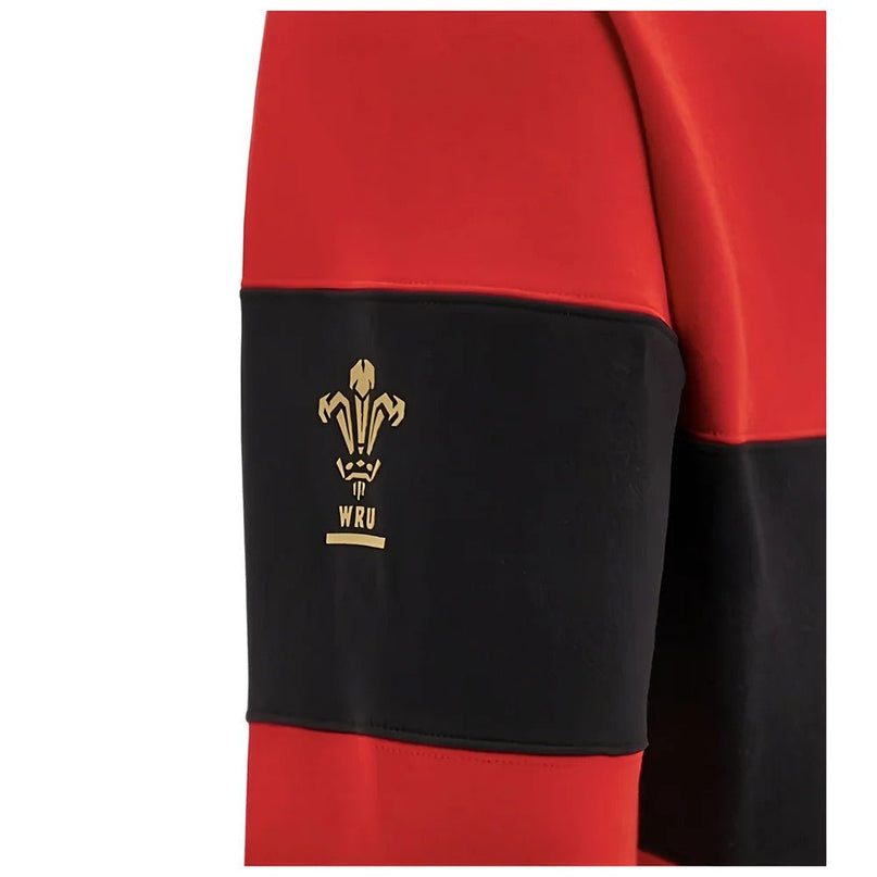 2024-2025 Wales Rugby Leisure Hoody Sweatshirt (Red) |Product - Hoodies | Macron | Absolute Rugby