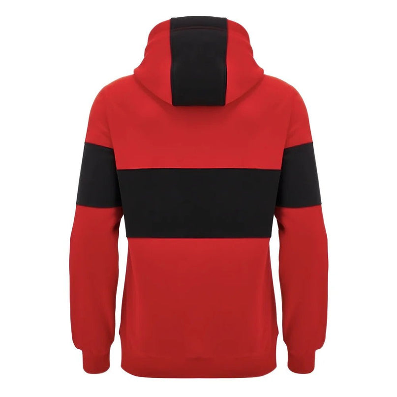 2024-2025 Wales Rugby Leisure Hoody Sweatshirt (Red) |Product - Hoodies | Macron | Absolute Rugby