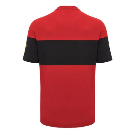 2024-2025 Wales Rugby Leisure T-Shirt (Red) |Product - T-Shirt | Macron | Absolute Rugby