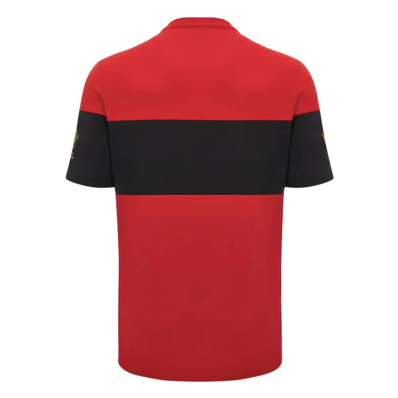 2024-2025 Wales Rugby Leisure T-Shirt (Red) - Kids |Product - T-Shirt | Macron | Absolute Rugby