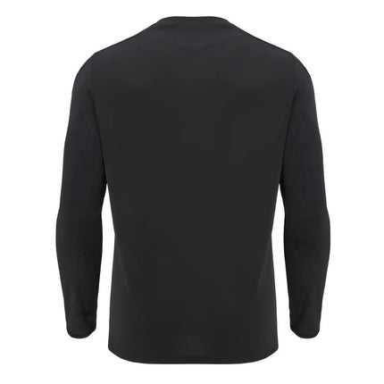 2024-2025 Wales Rugby LS Poly Training Shirt (Black) |Product - Training Shirts | Macron | Absolute Rugby