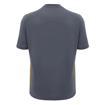 2024-2025 Wales Rugby Travel Cotton T-Shirt (Anthracite) |Product - T-Shirt | Macron | Absolute Rugby