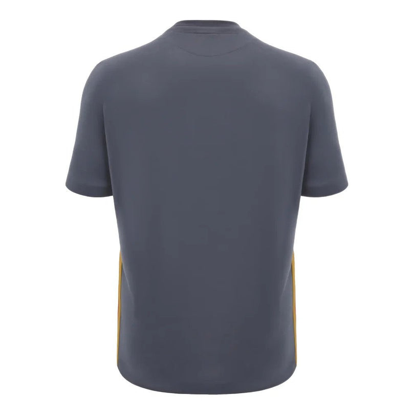 2024-2025 Wales Rugby Travel Cotton T-Shirt (Anthracite) - Kids |Product - T-Shirt | Macron | Absolute Rugby