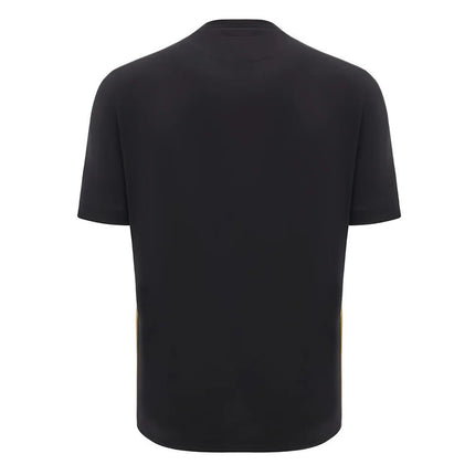 2024-2025 Wales Rugby Travel Cotton T-Shirt (Black) |Product - T-Shirt | Macron | Absolute Rugby