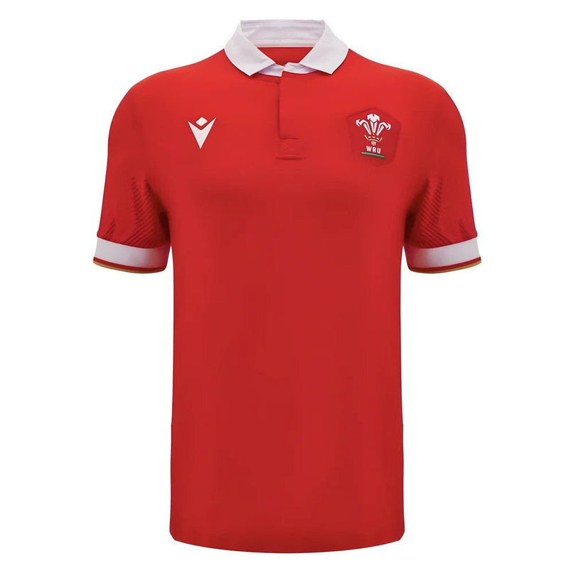 2024-2025 Wales WRU Home Cotton Rugby Shirt (Kids) |Product - Football Shirts | Macron | Absolute Rugby