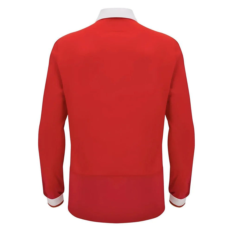 2024-2025 Wales WRU Home LS Cotton Rugby Shirt |Product - Football Shirts | Macron | Absolute Rugby