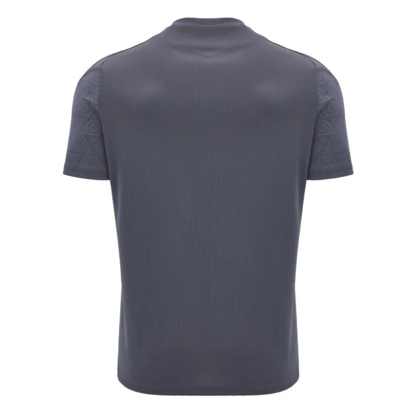 2024-2025 Wales WRU Rugby Training Poly Shirt (Anthracite) - Kids |Product - Training Shirts | Macron | Absolute Rugby