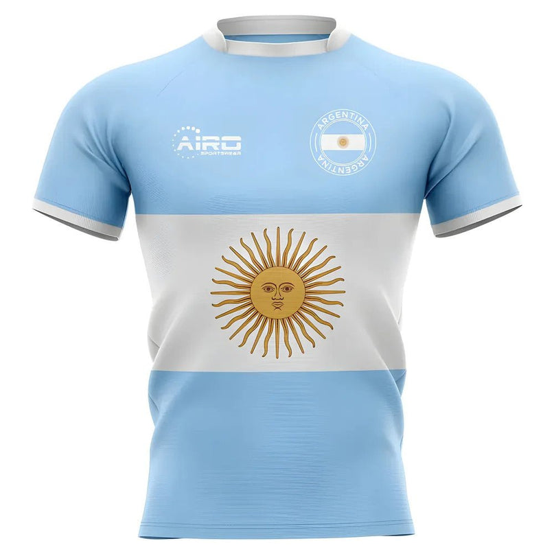 2025-2026 Argentina Flag Concept Rugby Shirt - Adult Long Sleeve |Product - Football Shirts | Airo Sportswear | Absolute Rugby