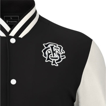 2025-2026 Barbarians Rugby Warm Up Jacket (Black) |Product - Jackets | Macron | Absolute Rugby