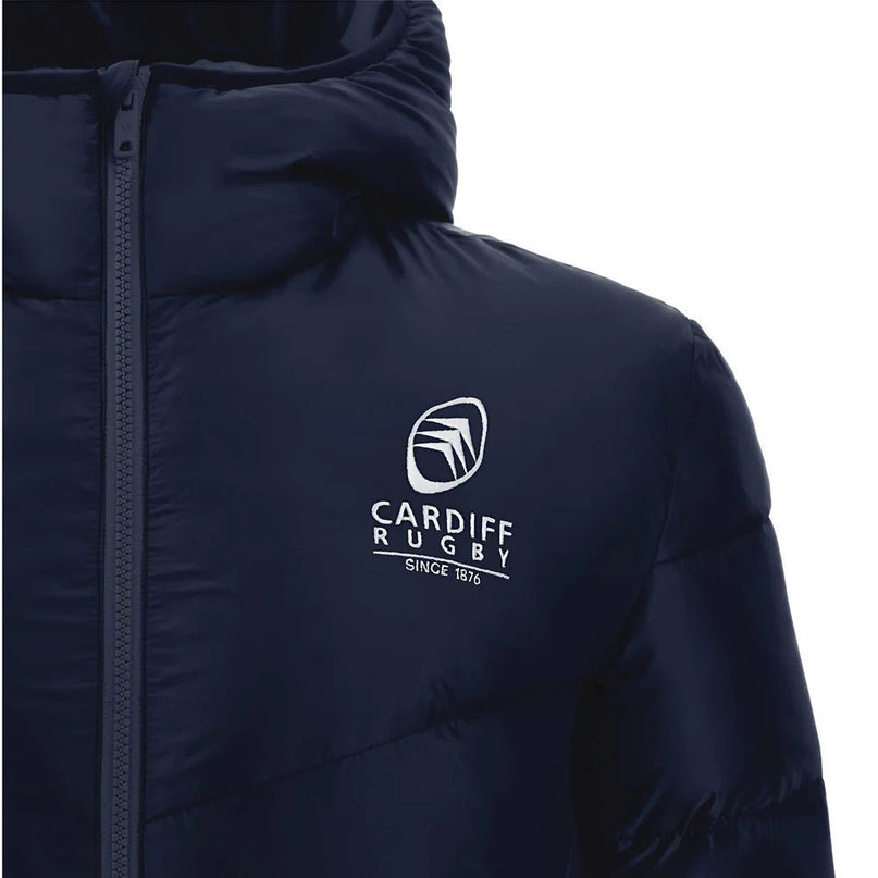 2025-2026 Cardiff Blues Padded Bomber Jacket (Navy) |Product - Jackets | Macron | Absolute Rugby
