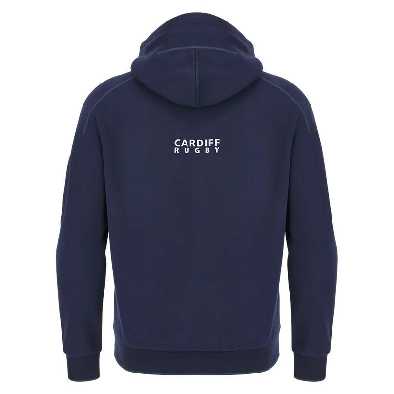 2025-2026 Cardiff Blues Rugby Ath Cotton Hoody (Navy) |Product - Hoodies | Macron | Absolute Rugby