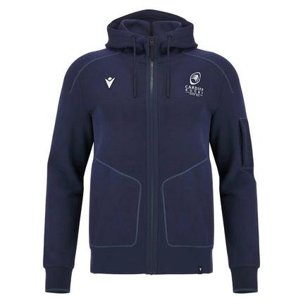 2025-2026 Cardiff Blues Rugby Ath Cotton Hoody (Navy) |Product - Hoodies | Macron | Absolute Rugby