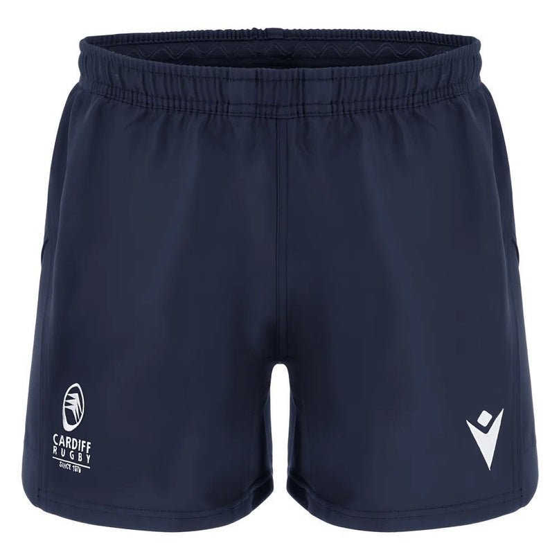 2025-2026 Cardiff Blues Rugby Training Shorts (Navy) |Product - Shorts | Macron | Absolute Rugby