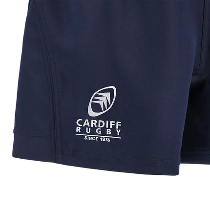 2025-2026 Cardiff Blues Rugby Training Shorts (Navy) |Product - Shorts | Macron | Absolute Rugby