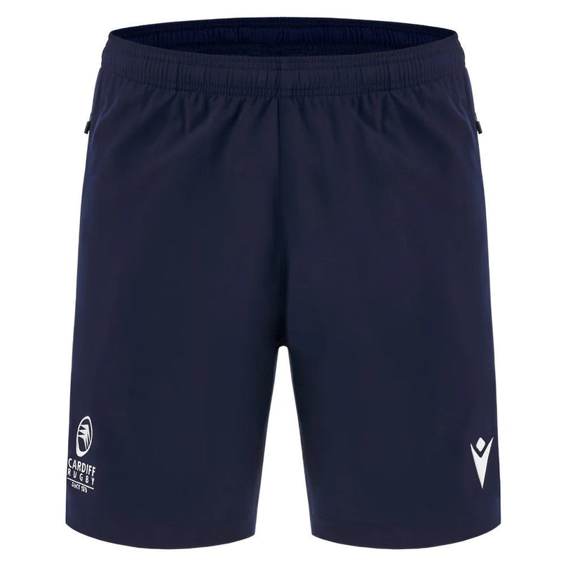 2025-2026 Cardiff Blues Training Bermuda Shorts (Navy) |Product - Shorts | Macron | Absolute Rugby