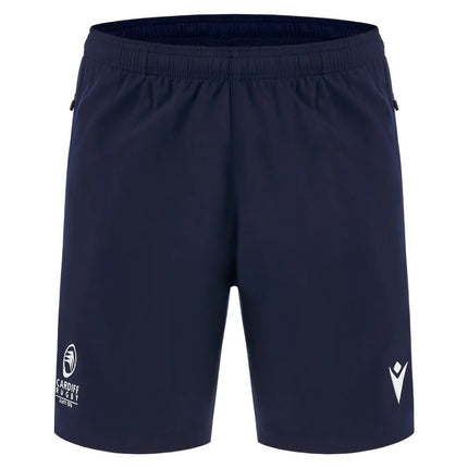 2025-2026 Cardiff Blues Training Bermuda Shorts (Navy) |Product - Shorts | Macron | Absolute Rugby