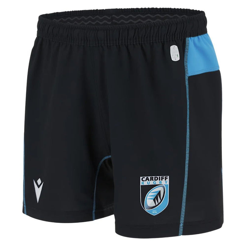 2025-2026 Cardiff Rugby Home Shorts (Black) |Product - Shorts | Macron | Absolute Rugby
