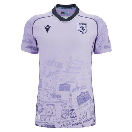 2025-2026 Cardiff Rugby Training Jersey (Lilac) |Product - Training Shirts | Macron | Absolute Rugby