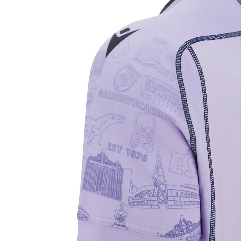 2025-2026 Cardiff Rugby Training Jersey (Lilac) |Product - Training Shirts | Macron | Absolute Rugby