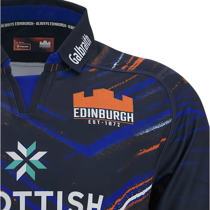 2025-2026 Edinburgh Rugby Home Replica Shirt |Product - Football Shirts | Macron | Absolute Rugby