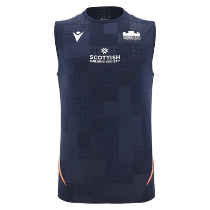 2025-2026 Edinburgh Rugby Sleeveless Shirt (Navy) |Product - Sleeveless | Macron | Absolute Rugby