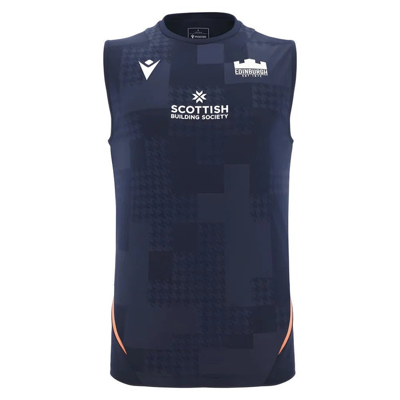 2025-2026 Edinburgh Rugby Sleeveless Shirt (Navy) |Product - Sleeveless | Macron | Absolute Rugby