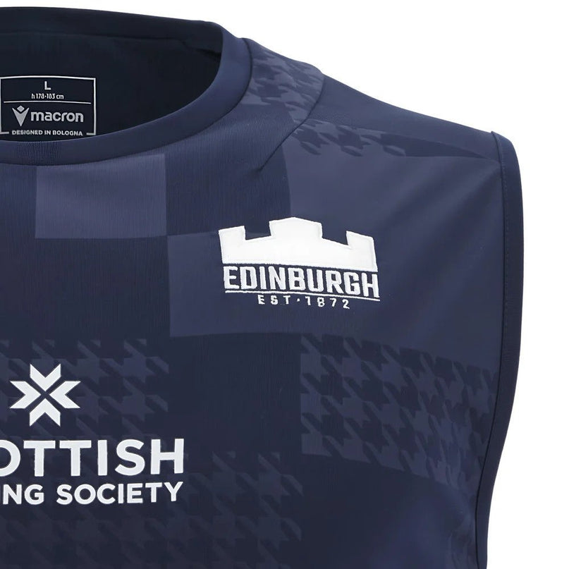 2025-2026 Edinburgh Rugby Sleeveless Shirt (Navy) |Product - Sleeveless | Macron | Absolute Rugby