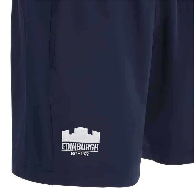 2025-2026 Edinburgh Rugby Training Bermuda Shorts (Navy) |Product - Shorts | Macron | Absolute Rugby