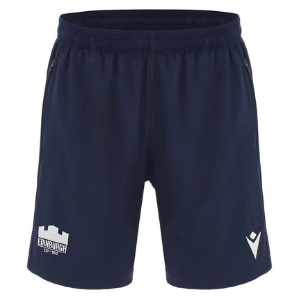 2025-2026 Edinburgh Rugby Training Bermuda Shorts (Navy) |Product - Shorts | Macron | Absolute Rugby