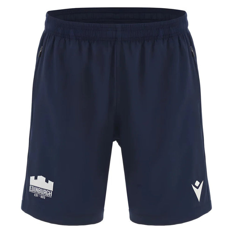 2025-2026 Edinburgh Rugby Training Bermuda Shorts (Navy) |Product - Shorts | Macron | Absolute Rugby